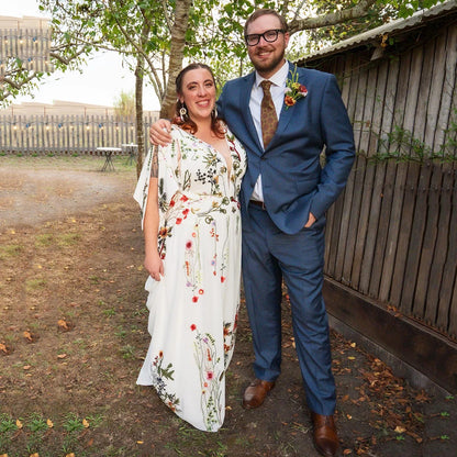 Enchanted Garden Floral Boho Wedding Dress [Spirit and Rebel]   