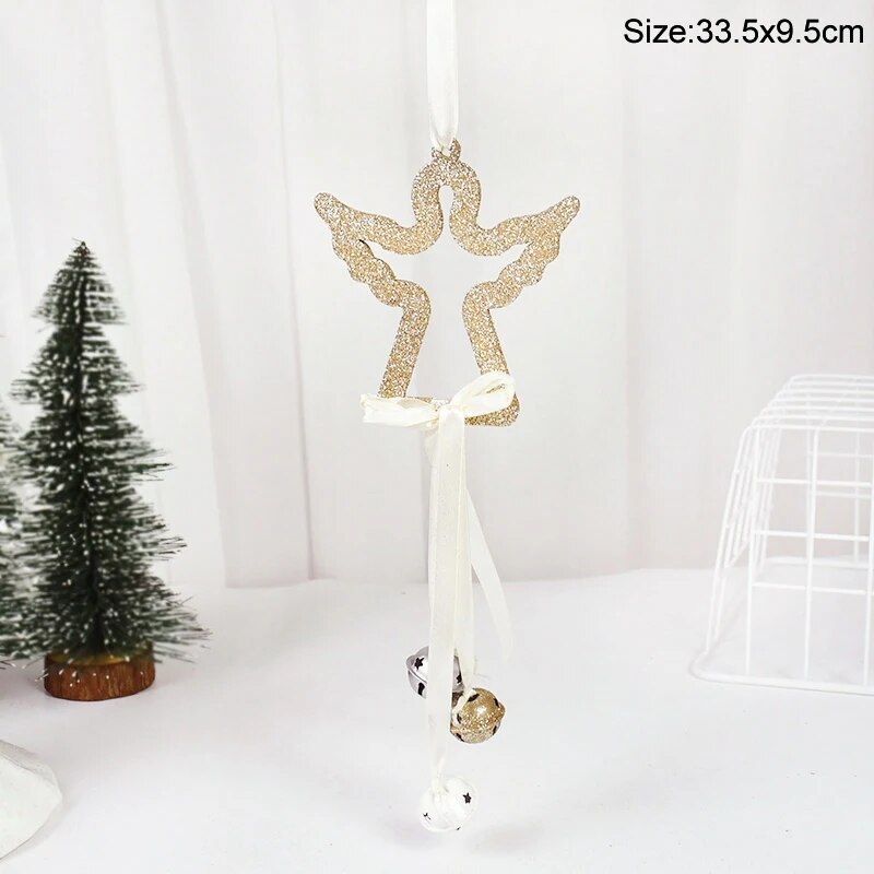 Boho Merry Christmas Tree Ornaments [Spirit and Rebel] Angel  