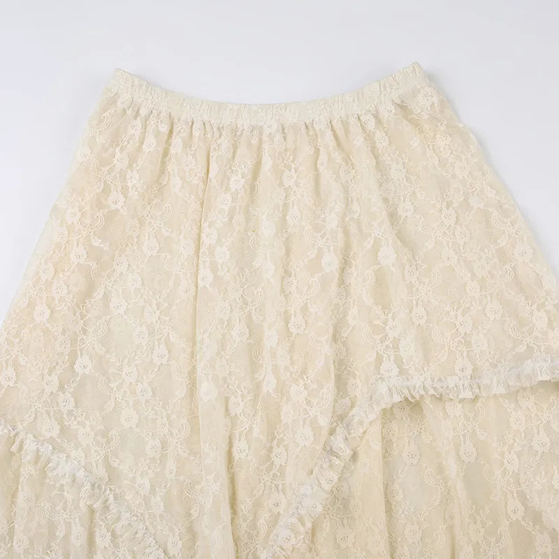 Whispering Lace Dream Drape Skirt [Spirit and Rebel]   