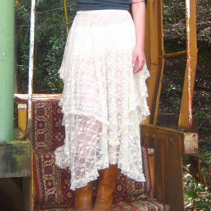 Whispering Lace Dream Drape Skirt [Spirit and Rebel]   