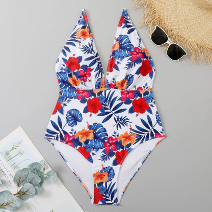 Bahamas Delight Ruffle One Piece Plus Size Sunset and Swim   