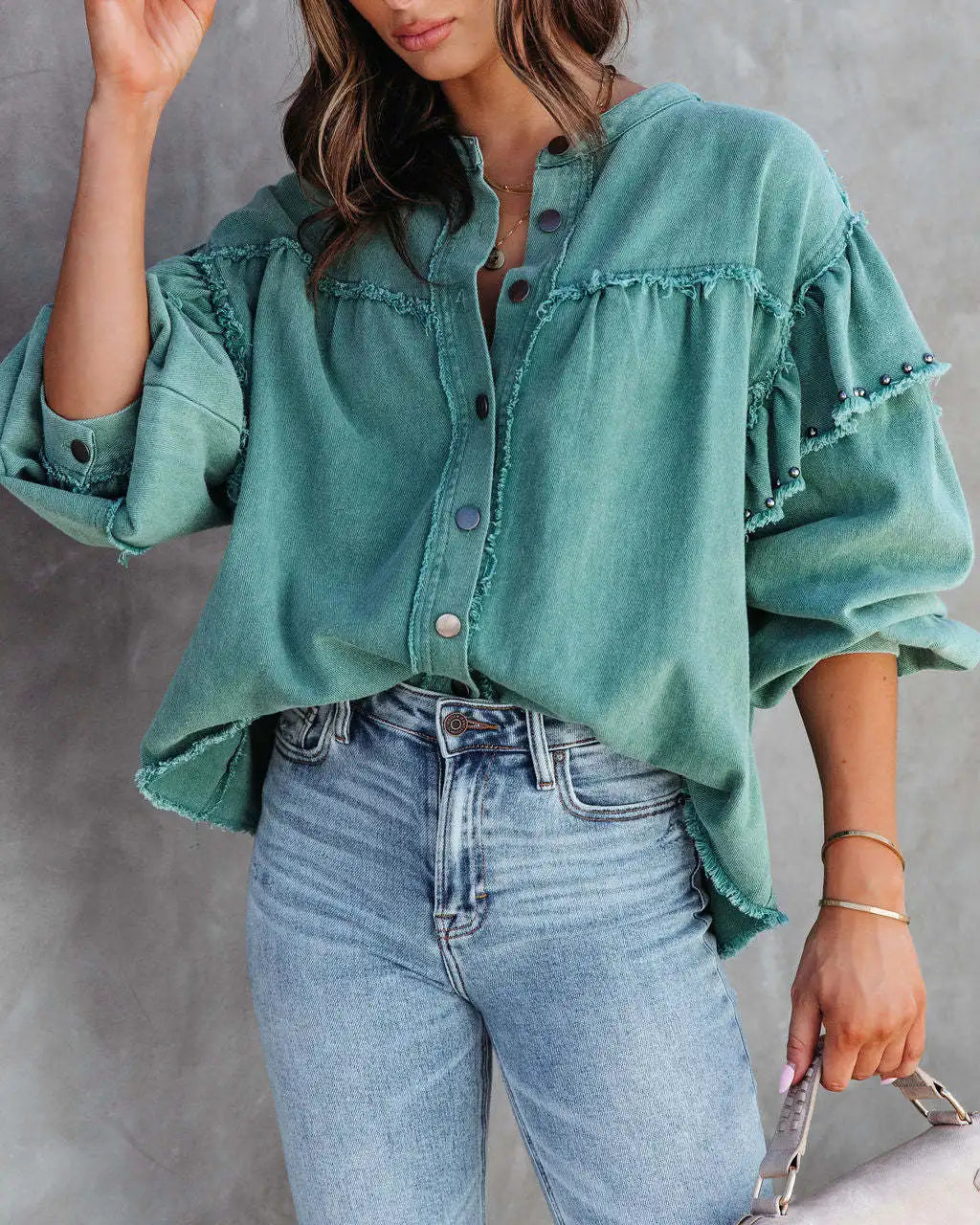 Desert Breeze Lantern Sleeve Shirt – Boho Casual Chic [Spirit and Rebel]   