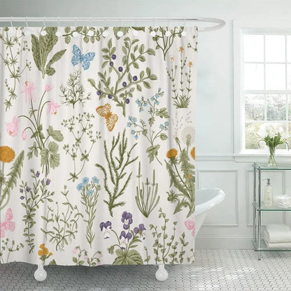 Floral Harmony Boho Shower Curtain [Spirit and Rebel]   