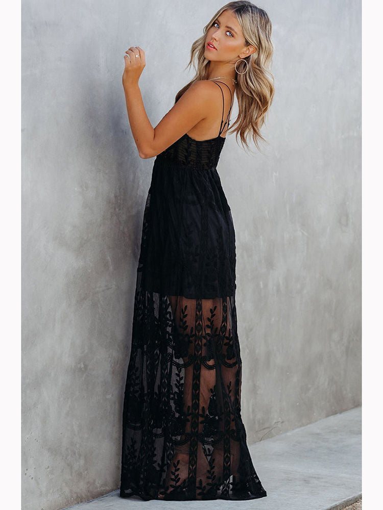 Allure Bohemian Lace Maxi Dress [Spirit and Rebel]   