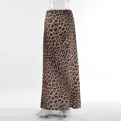 Wild Elegance – Leopard Whisper Maxi Skirt [Spirit and Rebel]   