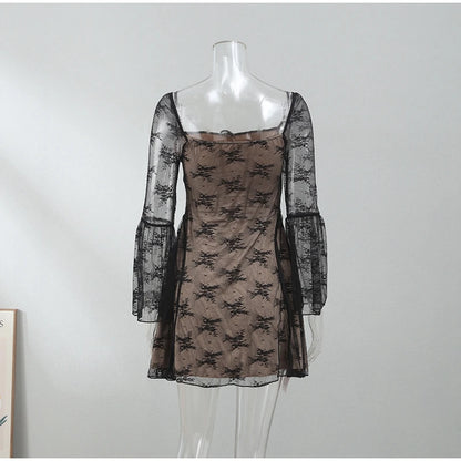 Victorian Romance Lace Long Sleeve Boho Dress [Spirit and Rebel]   