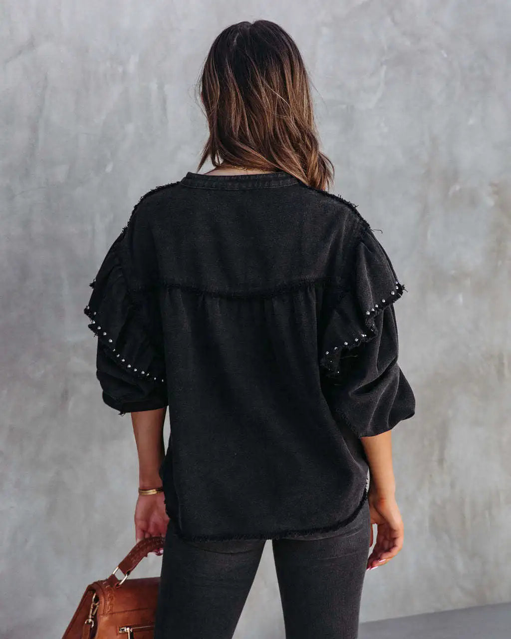 Desert Breeze Lantern Sleeve Shirt – Boho Casual Chic [Spirit and Rebel]   