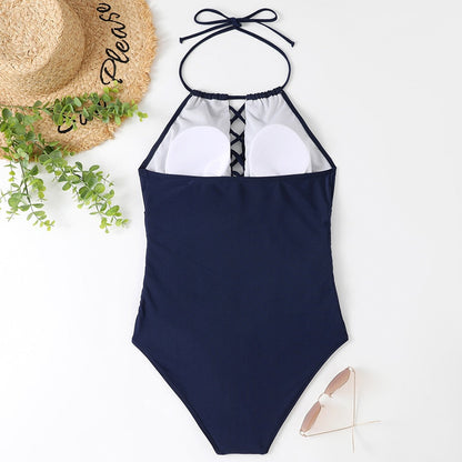 Gorgeous DD+ Halter One Piece Swimsuit Sunset and Swim