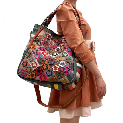 Gypsy Dreams Floral Leather Bag [Spirit and Rebel]   