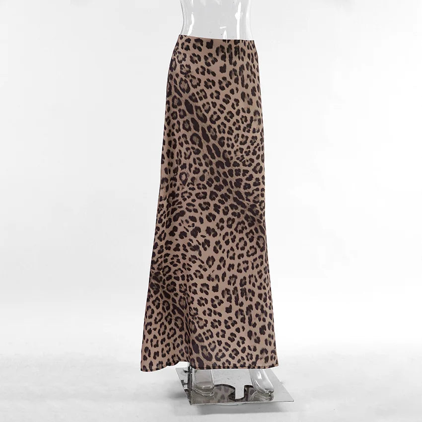 Wild Elegance – Leopard Whisper Maxi Skirt [Spirit and Rebel]   