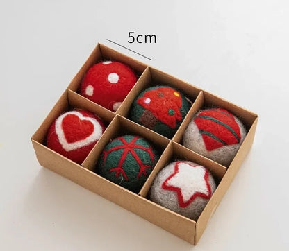 Amazing Wool Felt Christmas Decorations Set [Spirit and Rebel] D  