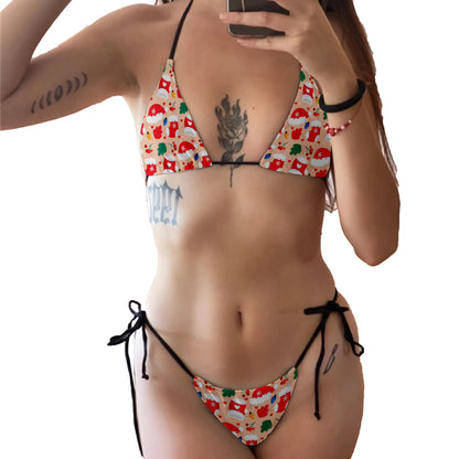 Winter Wonderland Christmas Triangle Bikini [Spirit and Rebel]