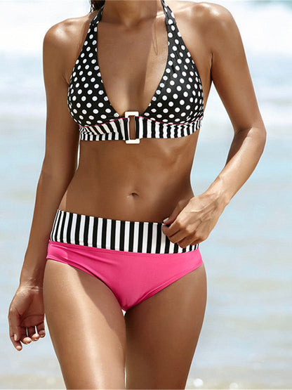 Seductive Polka Dots Bandage Push-Up Bikini Set [Spirit and Rebel]