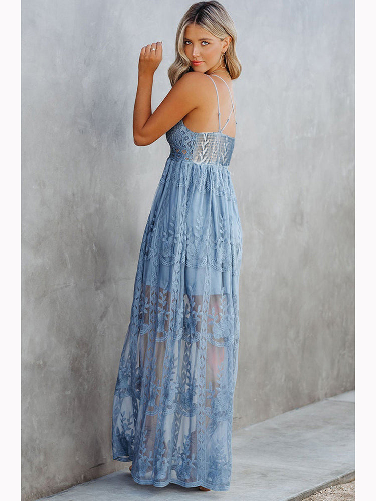 Allure Bohemian Lace Maxi Dress [Spirit and Rebel]   