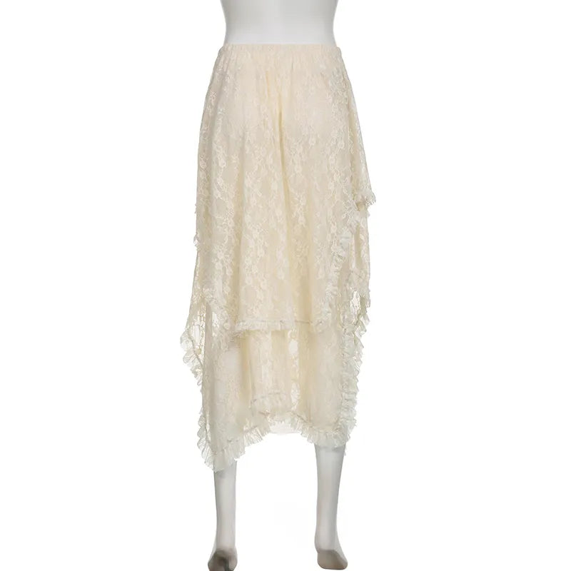 Whispering Lace Dream Drape Skirt [Spirit and Rebel]   