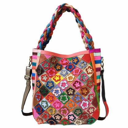 Gypsy Dreams Floral Leather Bag [Spirit and Rebel] Multi  