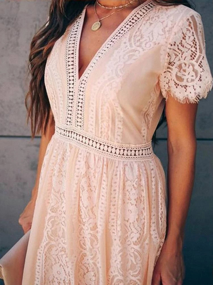 Divine Boho Lace Maxi Dress [Spirit and Rebel]   