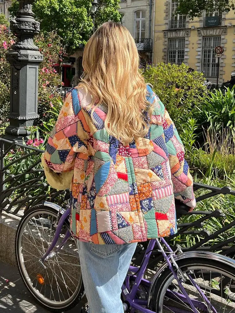 Beautiful Boho Quilted Casual Vintage Jacket [Spirit and Rebel]   