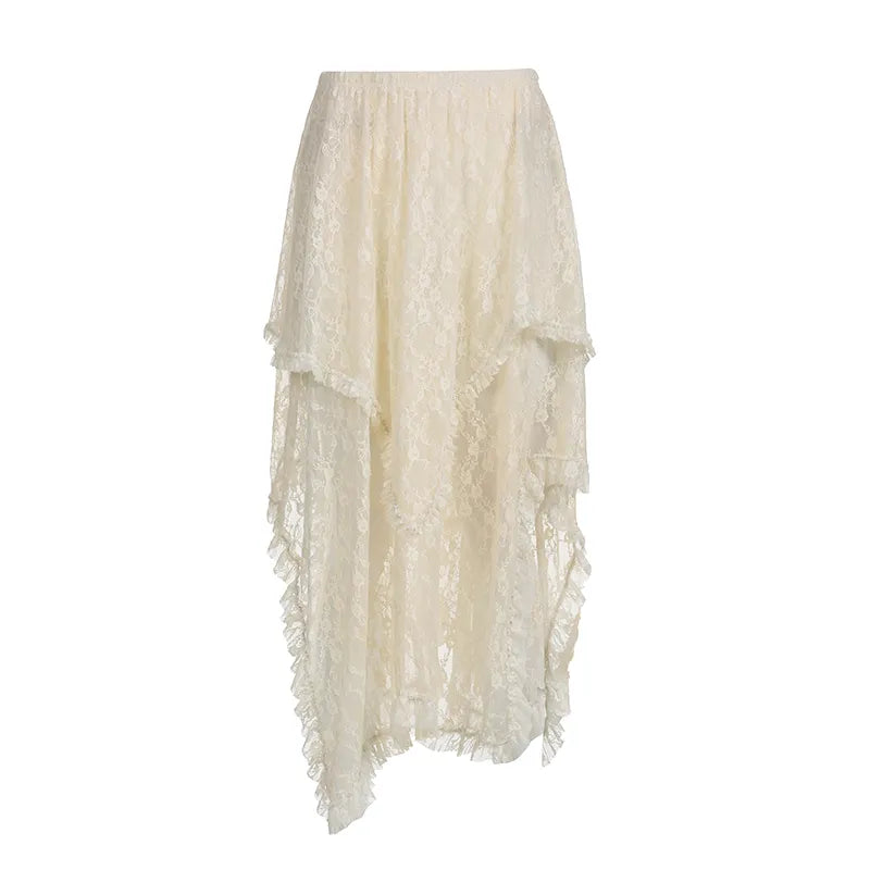 Whispering Lace Dream Drape Skirt [Spirit and Rebel]   