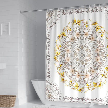 Dreamcatcher Dreamscape Curtain Boho Shower Curtain [Spirit and Rebel]   