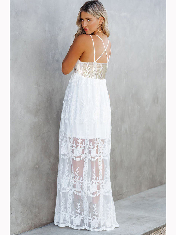 Allure Bohemian Lace Maxi Dress [Spirit and Rebel]   