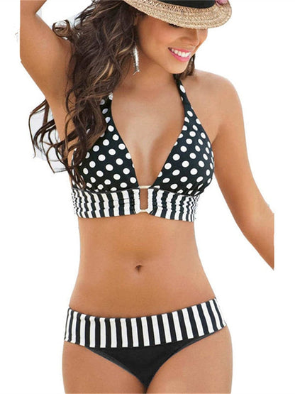 Seductive Polka Dots Bandage Push-Up Bikini Set [Spirit and Rebel]