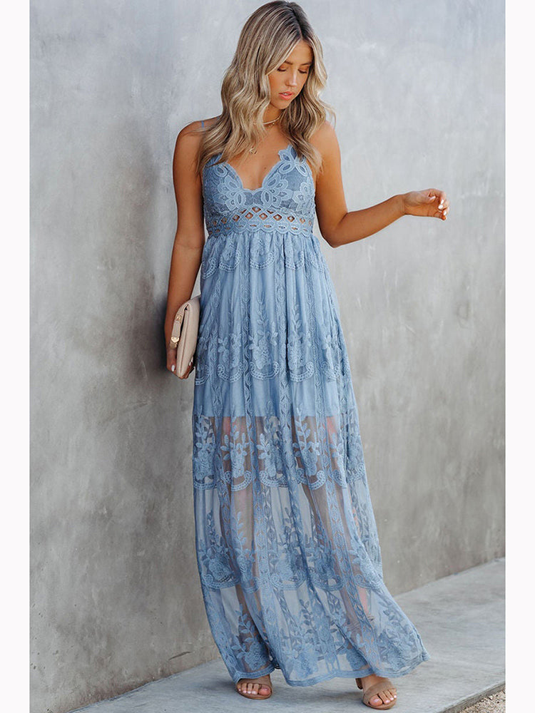 Allure Bohemian Lace Maxi Dress [Spirit and Rebel]   