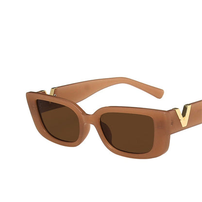 Seaside Siren Specs Rectangle Sunglasses for Women Sunset and Swim