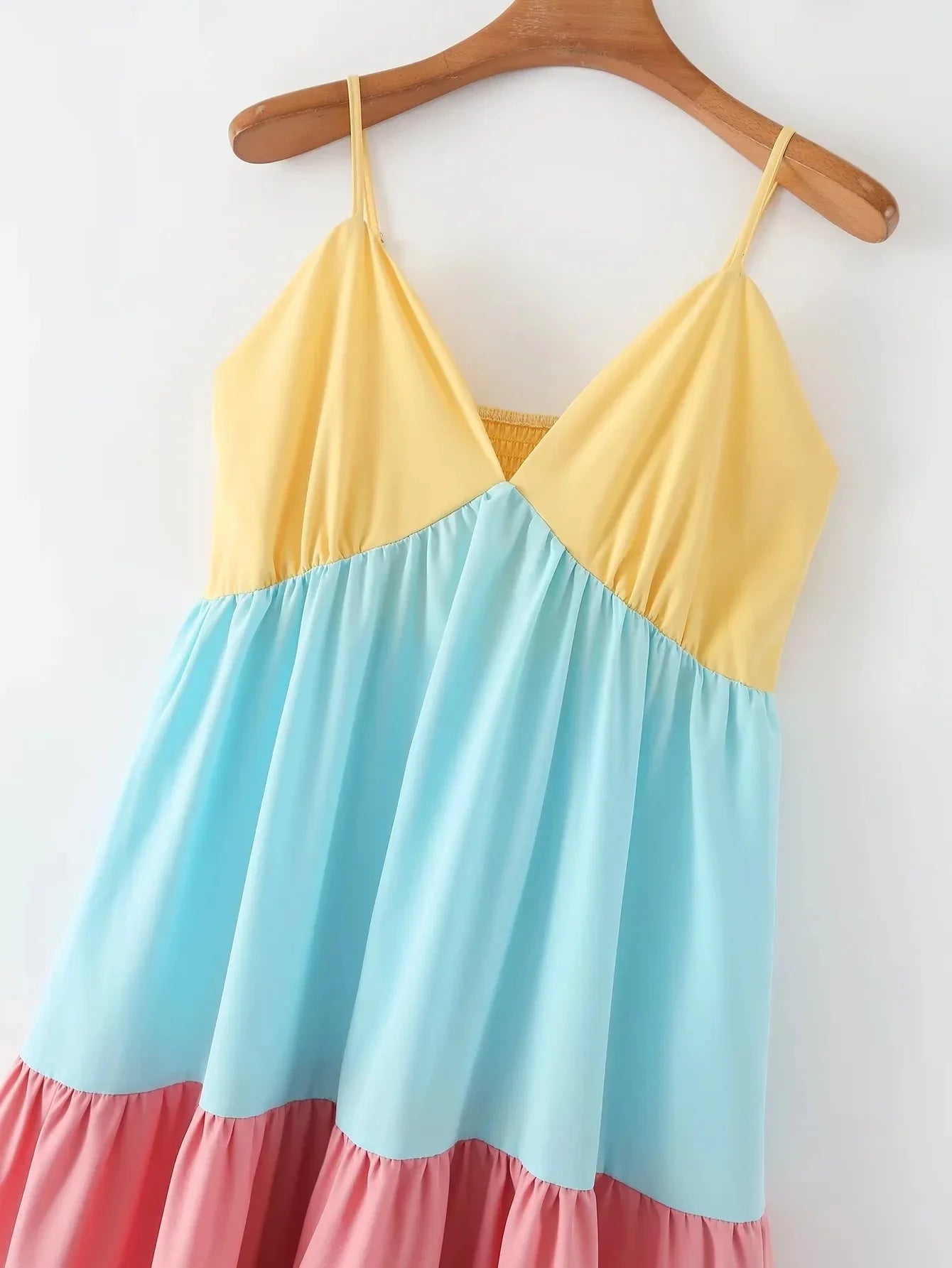 Summer Breeze Color Block Boho Dress [Spirit and Rebel]   