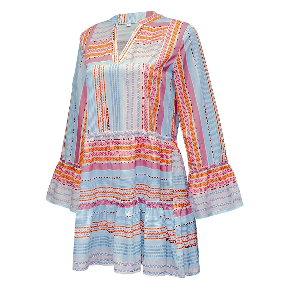 Summer Joy Long Sleeve Boho Dress [Spirit and Rebel]   