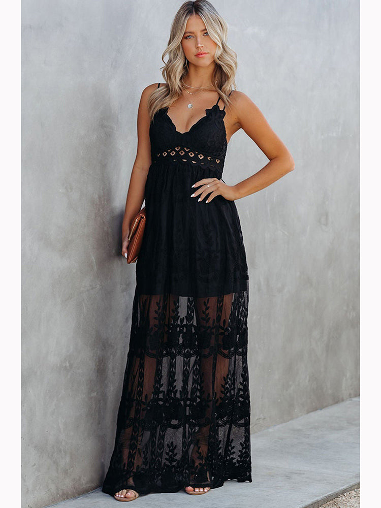 Allure Bohemian Lace Maxi Dress [Spirit and Rebel]   