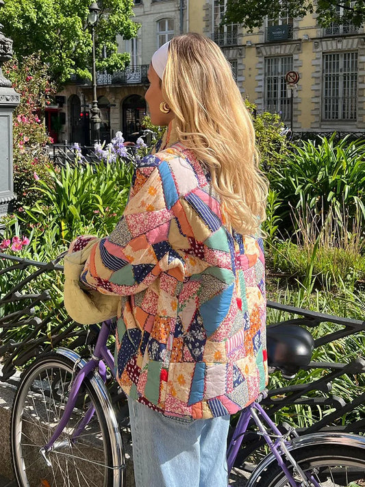 Beautiful Boho Quilted Casual Vintage Jacket [Spirit and Rebel]   