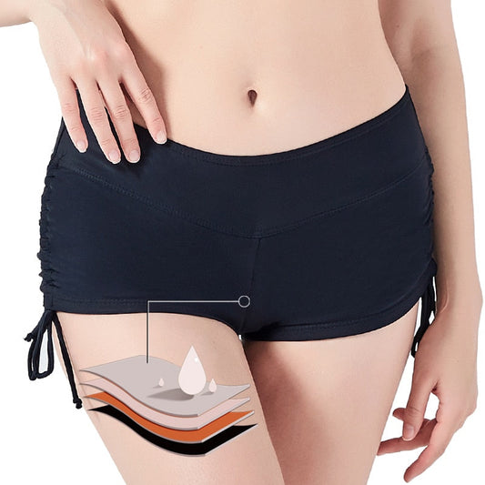 SecureSwim® Period Swimwear Bikini Bottom Shorts [Spirit and Rebel]