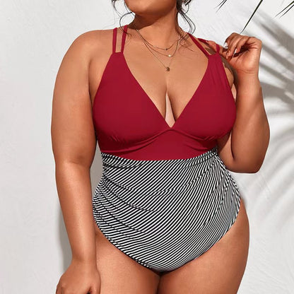 Bahamas Delight Ruffle One Piece Plus Size [Spirit and Rebel]