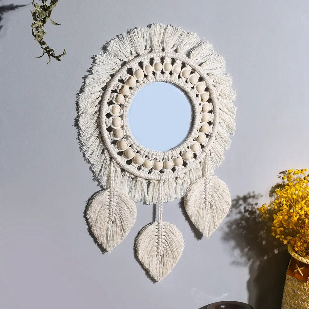 Boho Bliss Macrame Wall Mirrors [Spirit and Rebel] M0404  