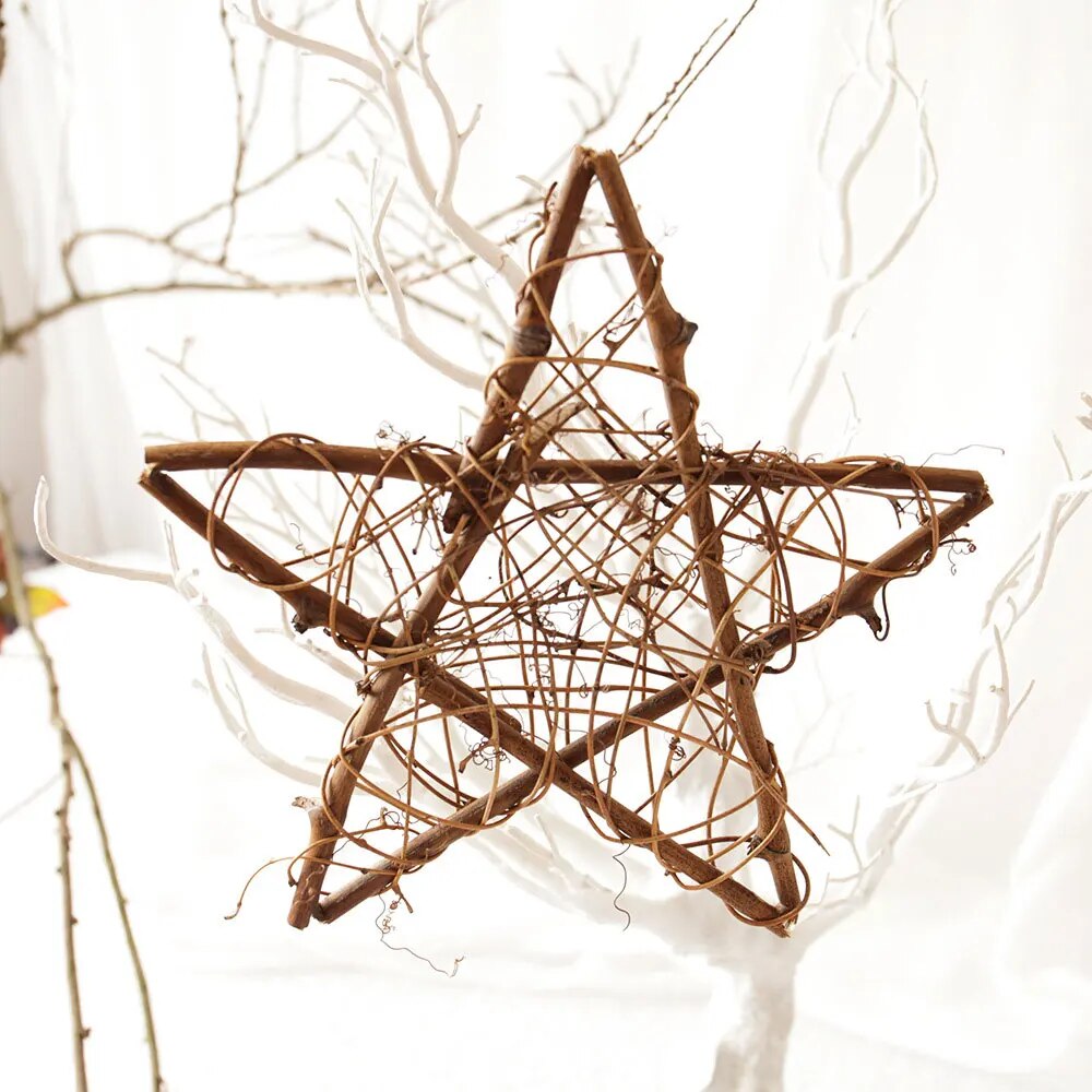 Bohemian Wood Christmas Star Decor [Spirit and Rebel]   