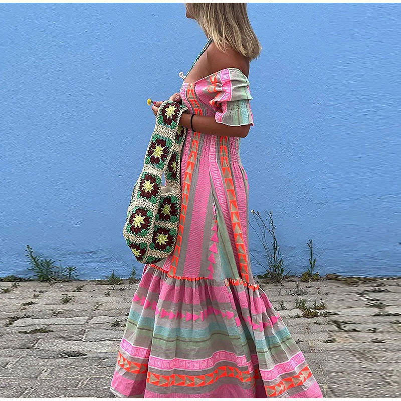 Sunrise Stripes Boho Sundress [Spirit and Rebel]   