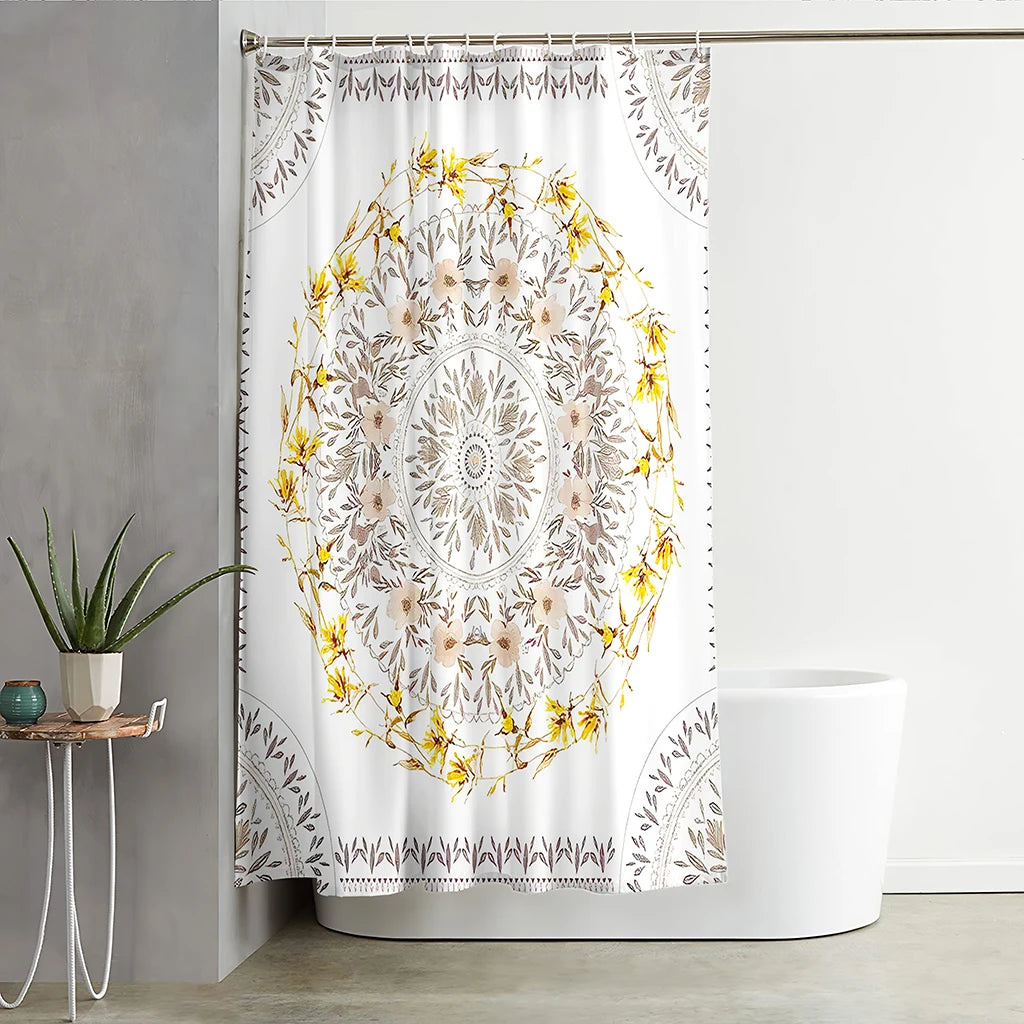 Dreamcatcher Dreamscape Curtain Boho Shower Curtain [Spirit and Rebel]   