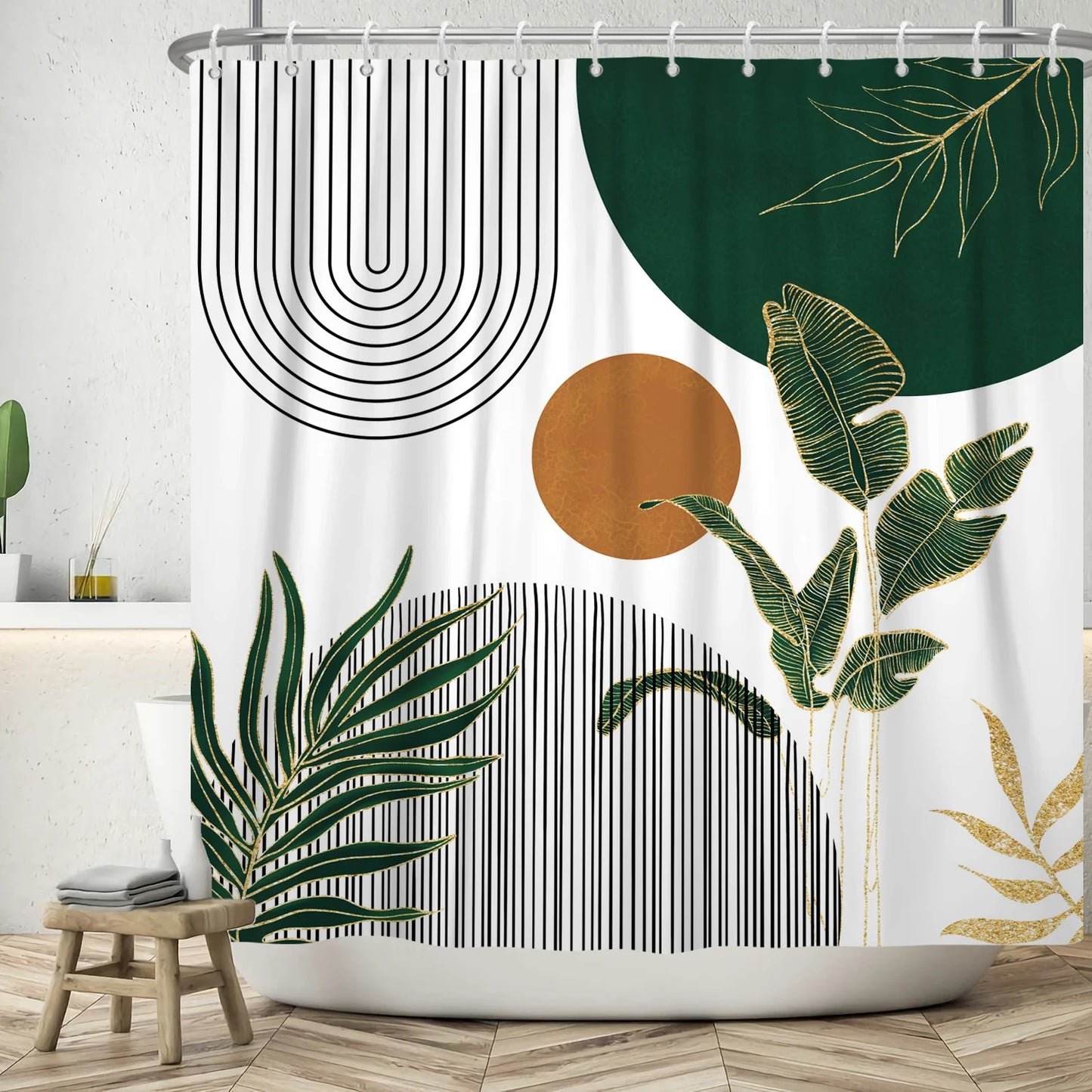 Oasis Boho Shower Curtain [Spirit and Rebel] YTS03901 W120xH180cm 