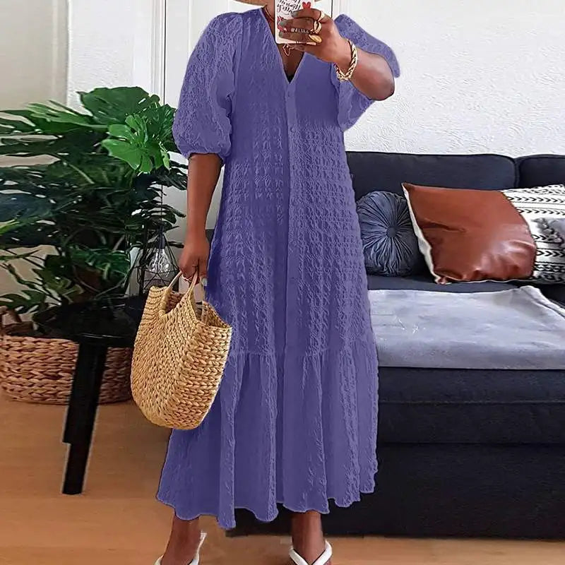 Ethereal Garden Delight Boho Plus Size Maxi Dress [Spirit and Rebel]   