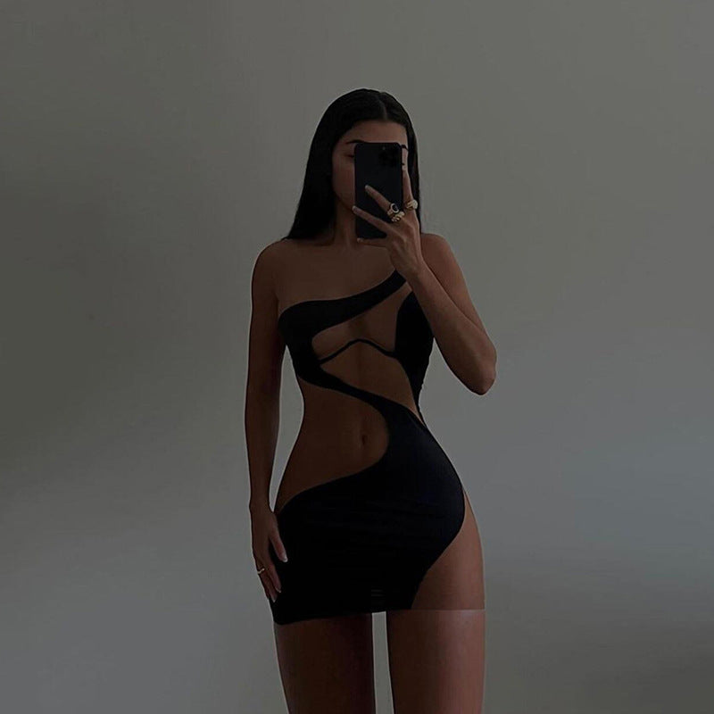 Goddess of The Night Sexy Club Sheer Mesh Dress Sunset and Swim