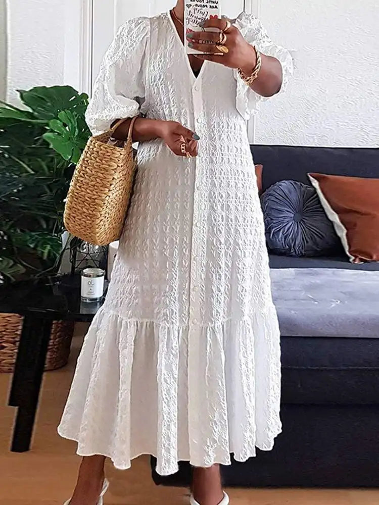 Ethereal Garden Delight Boho Plus Size Maxi Dress [Spirit and Rebel]   