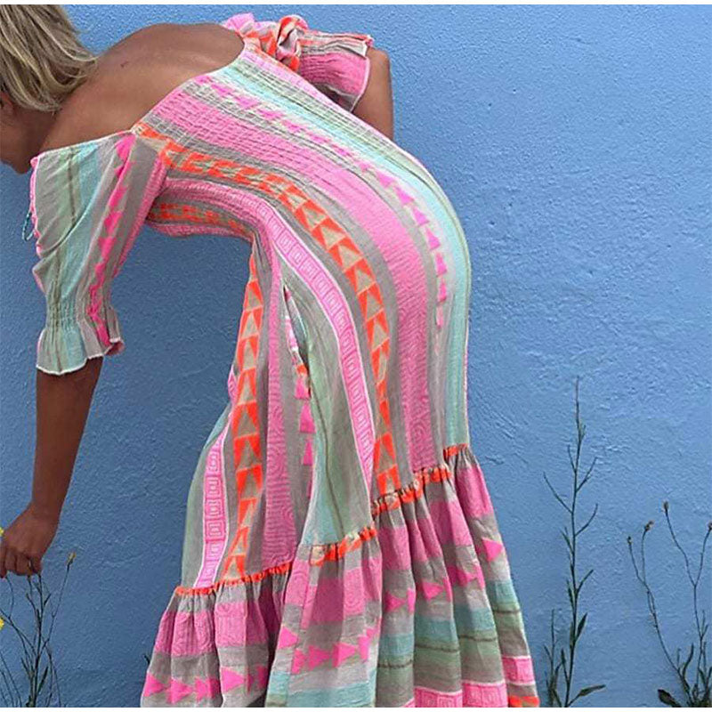 Sunrise Stripes Boho Sundress [Spirit and Rebel]   