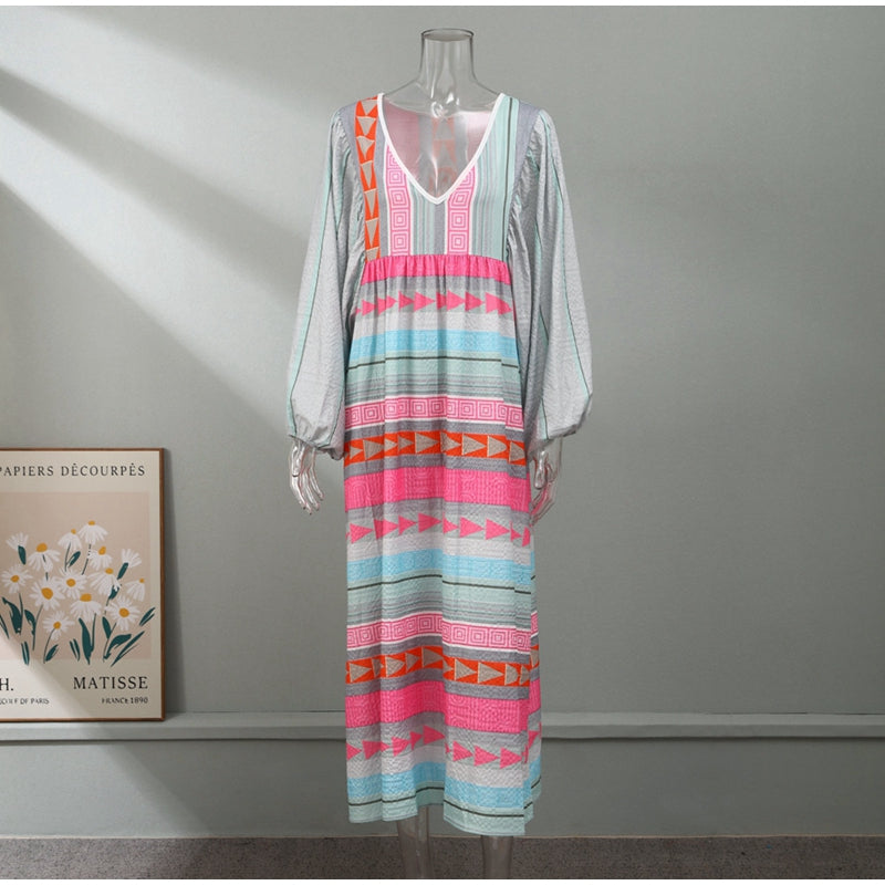 Sunrise Stripes Boho Sundress [Spirit and Rebel]   