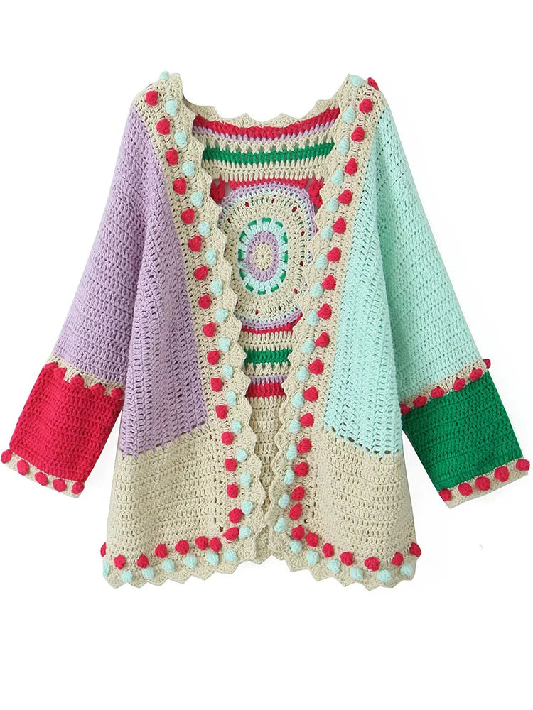 Pastel Horizon Boho Handmade Cardigan [Spirit and Rebel]   