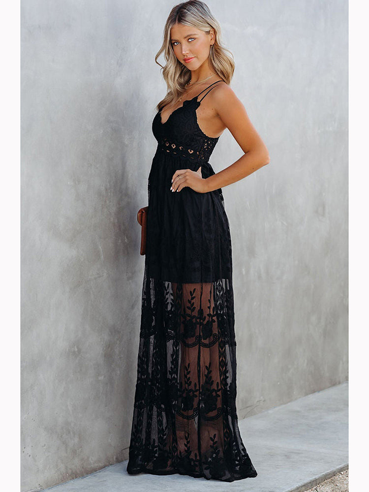 Allure Bohemian Lace Maxi Dress [Spirit and Rebel]   