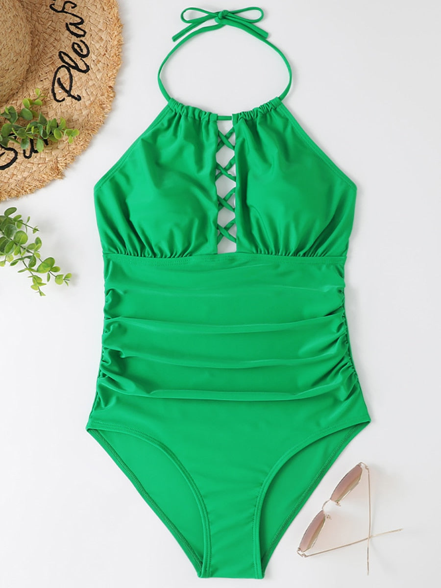 Gorgeous DD+ Halter One Piece Swimsuit [Spirit and Rebel]