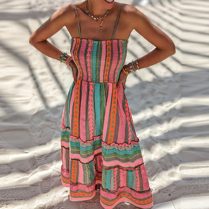 Sunrise Stripes Boho Sundress [Spirit and Rebel]   