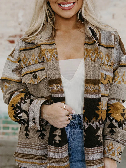 Wander in The Wild Boho Western Aztec Jacket [Spirit and Rebel]   