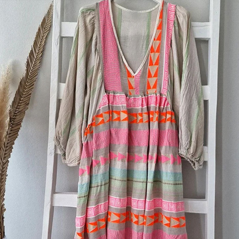 Sunrise Stripes Boho Sundress [Spirit and Rebel]   